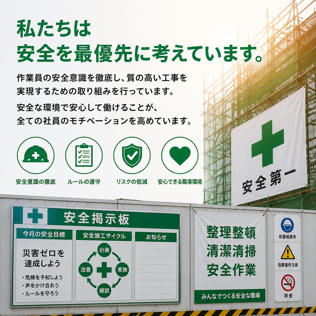 3. 安全第一の作業環境