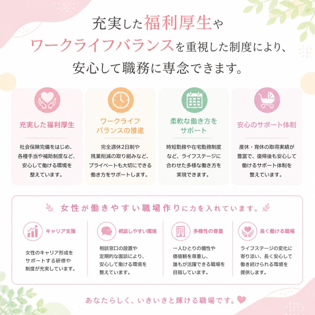 働きやすさを追求した職場環境
