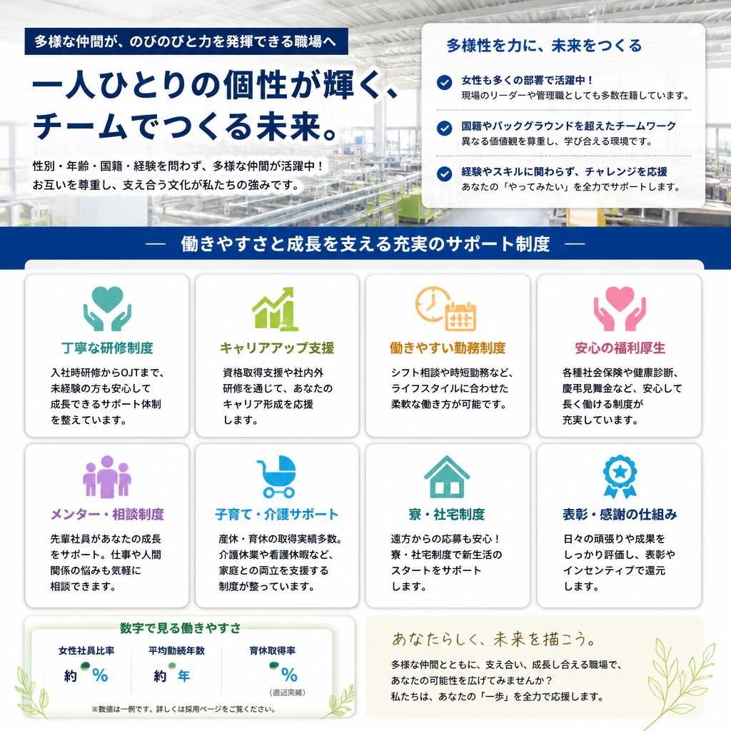 安全で働きやすい職場環境